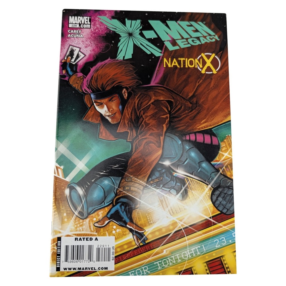 X Men Legacy 229 2009 Marvel Gambit Nation X Mirco Pierfederici Cover Comic